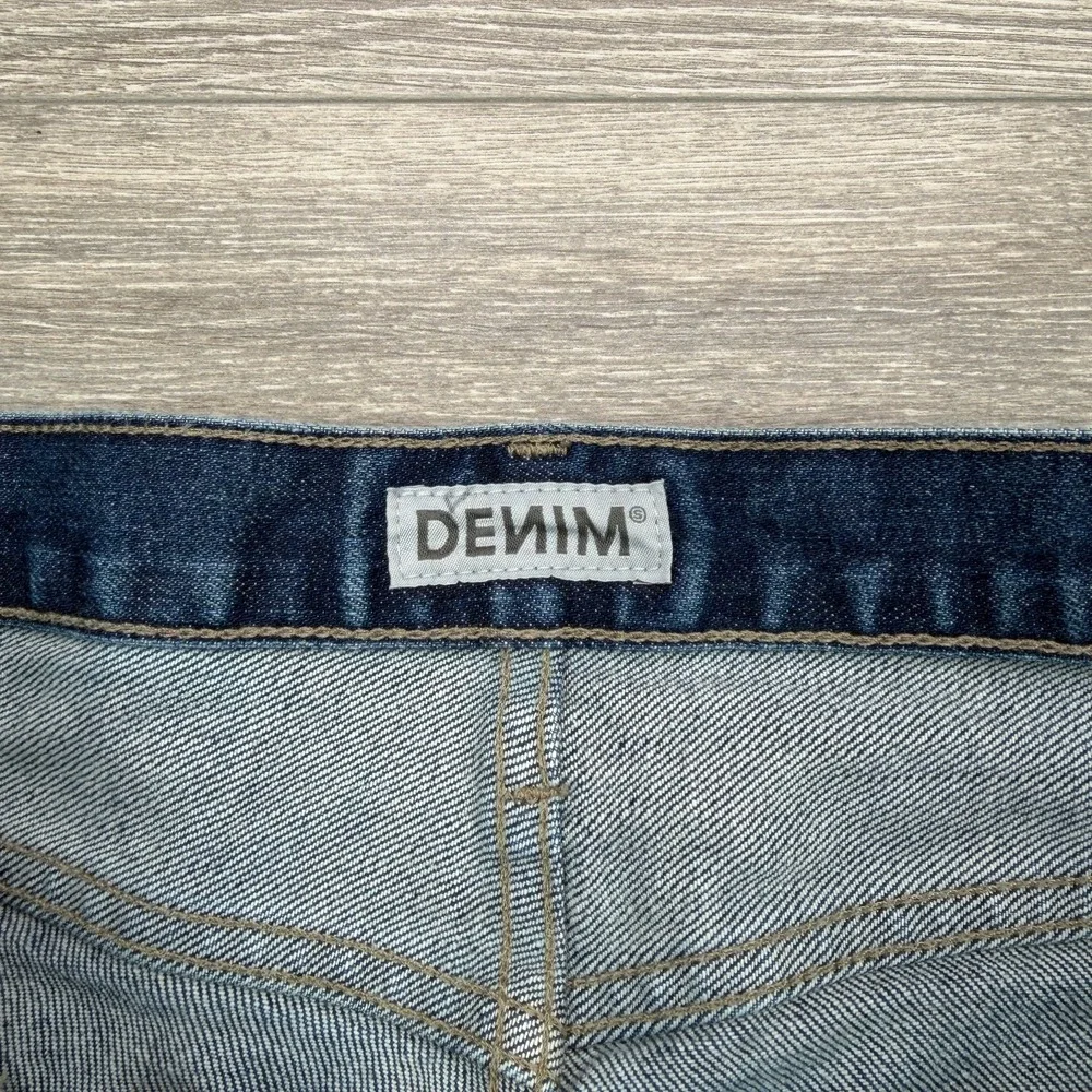 S.M.N. Jeans Mens 36x29 Blue Faded The Finn Tapered Slim USA Made 5 Pocket